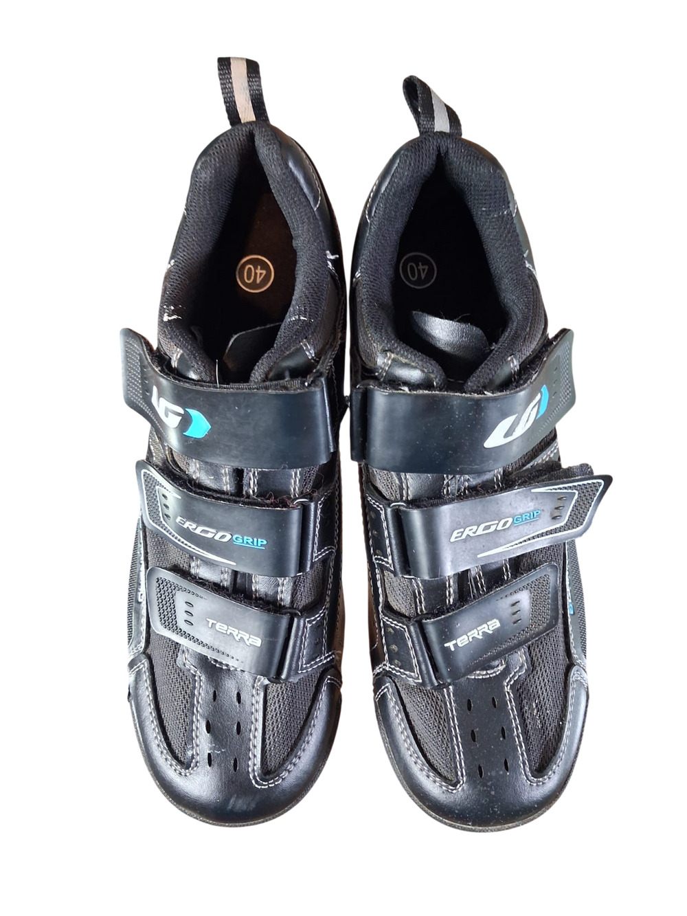 Louis Garneau Ergo Grip Terra MTB Cycling Shoes SPD EU 40 US 7.5 Black